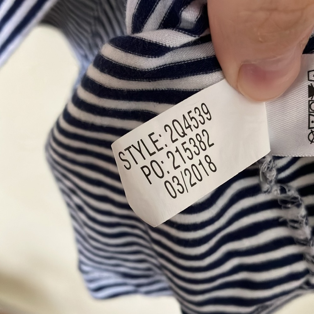 Vineyard Vines Striped Stretch Knit T Shirt Dress, XS - Picture 4 of 5
